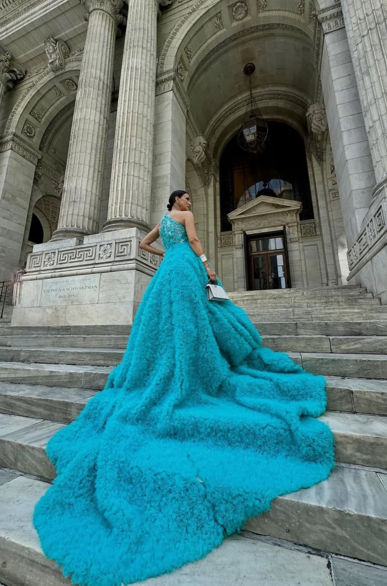 CORAL EVENING GOWN